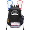 GOBUROS Lacrosse Equipment Backpack with Stick Holder & Hidden Zipper Net view 1