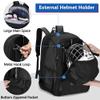 GOBUROS Lacrosse Equipment Backpack with Stick Holder & Hidden Zipper Net view 2