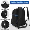 GOBUROS Lacrosse Equipment Backpack with Stick Holder & Hidden Zipper Net view 4