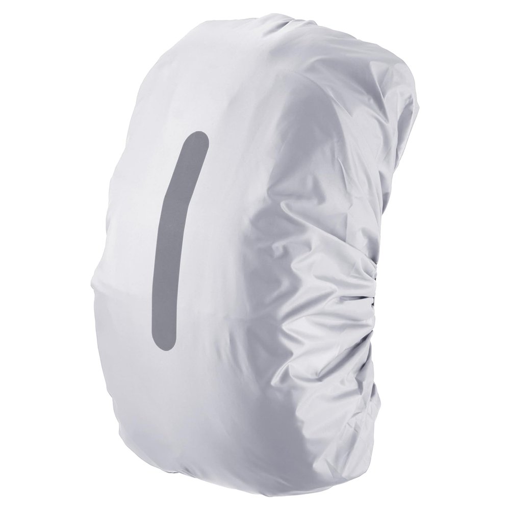 PATIKIL 75-85L Waterproof Backpack Rain Cover, Non-Slip Backpack Cover with Vertical Reflective Strap Stay Dry for Hiking, Camping, Hunting, XXL, Silver Tone