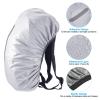 PATIKIL 75-85L Waterproof Backpack Rain Cover, Non-Slip Backpack Cover with Vertical Reflective Strap Stay Dry for Hiking, Camping, Hunting, XXL, Silver Tone view 3