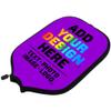 Custom Padded Pickleball Paddle Cover with Personalized Image Text Logo, Neoprene Case, Fits Most Paddles, Dark Violet, 8.26 x 11.6 view 3