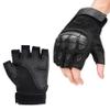 GCSIOM Tactical Fingerless Gloves Breathable, Non-Slip, Impact Resistant, Suitable for Outdoor Cycling, Motorcycle Riding, Rock Climbing (Black, X-Large) view 4