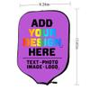 PrintOnDemand Customize Pickleball Paddle Cover Personalized Racquets Cover Sleeve Add Your Image Photo Logo Fits Most Rackets, MediumOrchid, W8.26 xL11.6 view 2