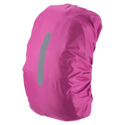 PATIKIL 75-85L Waterproof Backpack Rain Cover, Non-Slip Backpack Cover with Vertical Reflective Strap Stay Dry for Hiking, Camping, Hunting, XXL, Rose Red