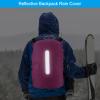 PATIKIL 75-85L Waterproof Backpack Rain Cover, Non-Slip Backpack Cover with Vertical Reflective Strap Stay Dry for Hiking, Camping, Hunting, XXL, Rose Red view 4