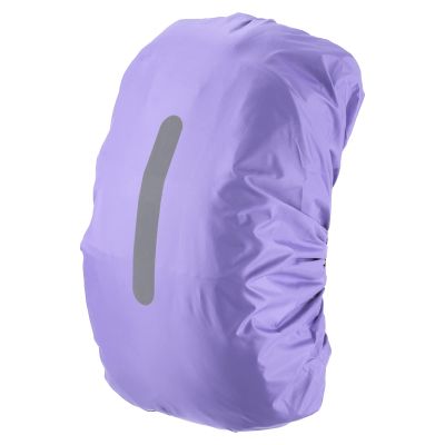PATIKIL 65-75L Waterproof Backpack Rain Cover, Non-Slip Backpack Cover with Vertical Reflective Strap Stay Dry for Hiking, Camping, Hunting, XL, Purple