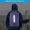 PATIKIL 65-75L Waterproof Backpack Rain Cover, Non-Slip Backpack Cover with Vertical Reflective Strap Stay Dry for Hiking, Camping, Hunting, XL, Purple view 4