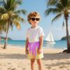 Ice Cream Boy Swim Trunks Waffle Or Cone Quick Dry Bathing Suit Swimsuit,Toddler Beach Board Shorts XL view 2