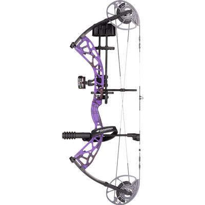 DIAMOND ARCHERY Edge Max Versatile Fully Adjustable Durable Accurate Stable Compound Bow, Purple Blaze, Right Hand