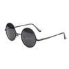 KUYYFDS Sunglasses Mens, Round Sunglasses Metal Frame UV Protection Circle Glasses Retro Eyewear for Men Women Black view 1
