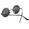 KUYYFDS Sunglasses Mens, Round Sunglasses Metal Frame UV Protection Circle Glasses Retro Eyewear for Men Women Black view 2