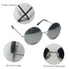KUYYFDS Sunglasses Mens, Round Sunglasses Metal Frame UV Protection Circle Glasses Retro Eyewear for Men Women Black view 3