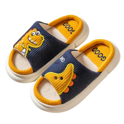 Womens Open Toe Slippers Children's Cute Dinosaur Slippers Non Slip Novelty Slippers Winter Light Slip on Slippers Girl
