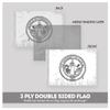AGAS Alabama University Seal Car Flags - 7.5x10.5 inch Double-Layered Printed Polyester Fabric - 13" Flexible Plastic Pole for Attaching to Vehicle Window - Alabama University Parade Flags view 2