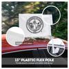 AGAS Alabama University Seal Car Flags - 7.5x10.5 inch Double-Layered Printed Polyester Fabric - 13" Flexible Plastic Pole for Attaching to Vehicle Window - Alabama University Parade Flags view 4