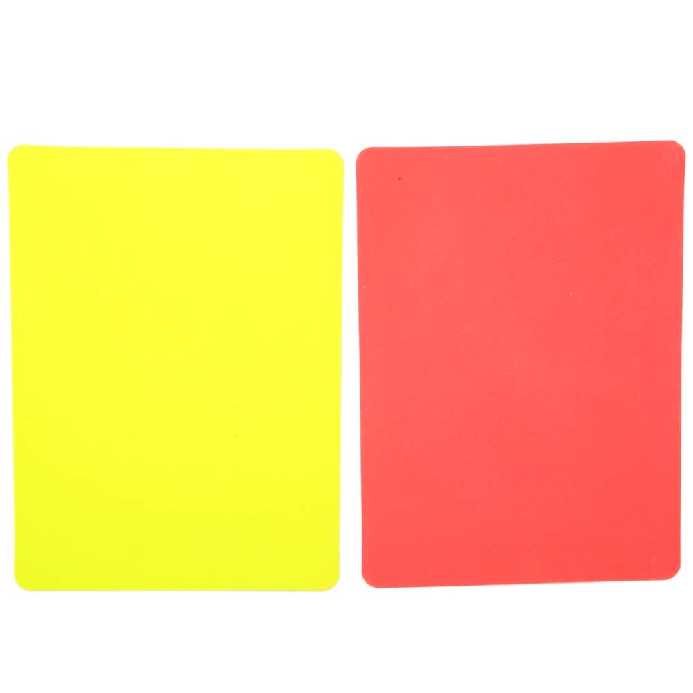 Football Red and Yellow Cards Record Soccer Games Referee Tool Equipment