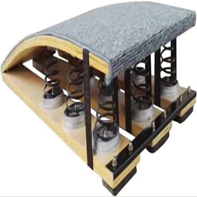 Katzowen Grey Gymnastics Springboard for Adults Gymnast, Vault Hard Wood Spring Floor Sport Equipment, 9 Springs, Load 110kg / 250lbs