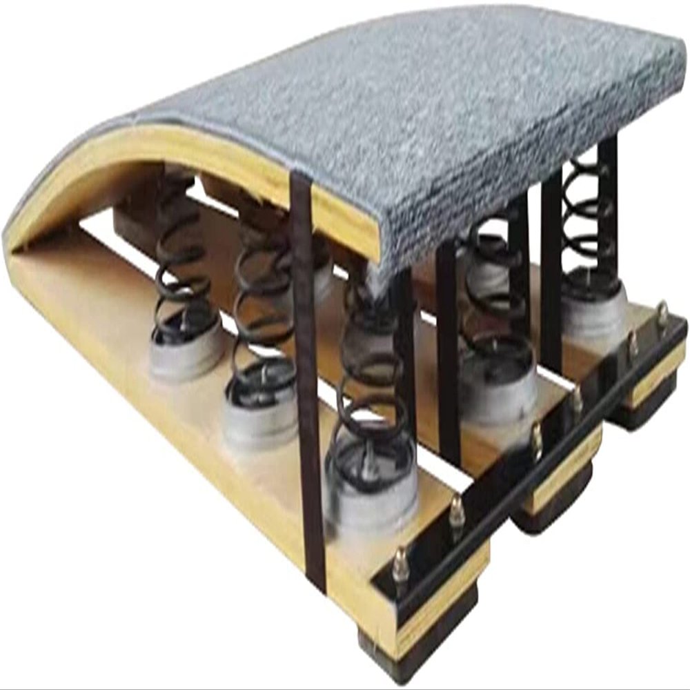 Katzowen Grey Gymnastics Springboard for Adults Gymnast, Vault Hard Wood Spring Floor Sport Equipment, 9 Springs, Load 110kg / 250lbs