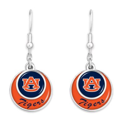 Auburn Tigers Stacked Disk Earrings Jewelry Gift Licensed AU
