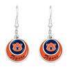 Auburn Tigers Stacked Disk Earrings Jewelry Gift Licensed AU view 1