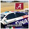 Alabama University Crimson Tide Primary A Logo Car Flags - 7.5x10.5 inch Double-Layered Printed Polyester Fabric - 13" Flexible Plastic Pole for Attaching to Vehicle Window - NCAA Licensed Alabama A Logo Car Flags view 3