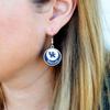 Kentucky Wildcats Stacked Disk Earrings Jewelry Gift Licensed UK view 2