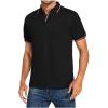 Muscularfit Slim Fit Button Down Shirts for Men Casual Stylish Short Sleeve Henley Shirt Summer Light Weight Sport Polo Shirt view 1