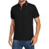 Muscularfit Slim Fit Button Down Shirts for Men Casual Stylish Short Sleeve Henley Shirt Summer Light Weight Sport Polo Shirt view 2