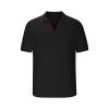 Muscularfit Slim Fit Button Down Shirts for Men Casual Stylish Short Sleeve Henley Shirt Summer Light Weight Sport Polo Shirt view 4