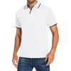 Muscularfit Slim Fit Button Down Shirts for Men Casual Stylish Short Sleeve Henley Shirt Summer Light Weight Sport Polo Shirt view 2
