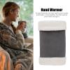 Portable Heated Hand Muff Plush Thickened Electric Heater USB Rechargeable Electric Heater for Autumn Winter Warm 10W 5V(Grijze kleur) view 3