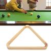 Jopwkuin Billiard Ball Rack, Sturdy Wooden Triangle for Pool Table Snooker and Pool Game Storage (British Style Tripod) view 2