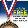 2.75" 2nd Place Baseball Shadow Medal Award, Silver Trophy Medal 100 Pack view 3
