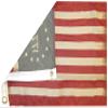 1776 Betsy Ross Tea Stain 12"x18" Poly Car Boat Flag Grommets view 2