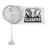 AGAS NCAA Alabama University Big Al White Car Windsock Flags - 9.5x18 inch Double-Layered Printed Wrap Knitted Polyester - 19" Windsock Pole Kit for Attaching to Vehicle Window view 1