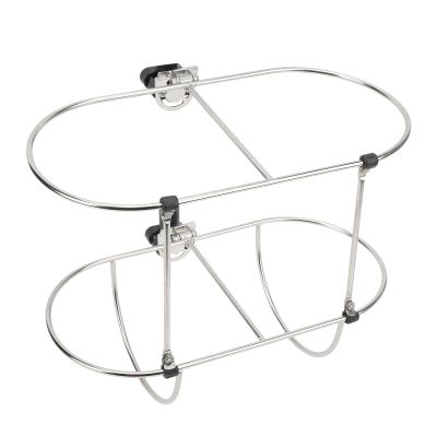 DAUERHAFT Double Marine Fender Holder, Folding, High Strength, for 7in Yacht Fenders, Boat Rack