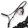 Double Diamond Halter Company 5/16 Polypropylene Halter | Built by Cowboys, Tested by Broncs | (Horse, Black) view 1