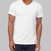 Tommy John Men's Second Skin 2.0 High Stylish V Neck Men's T-Shirt, Stay Tuck Design, Soft Comfortable Fit Premium Undershirt, Moisture Wicking Short Sleeve Mens T-Shirts, White, 4XL view 2