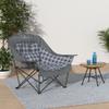 Black Sierra Oversized Camping Chair for Adults  400 lb Heavy Duty Folding Chair with Cup Holders & Carry Bag view 2