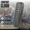 Black Sierra Oversized Camping Chair for Adults  400 lb Heavy Duty Folding Chair with Cup Holders & Carry Bag view 4