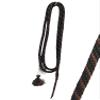 Double Diamond 5/8 Braided Poly Lead Rope | Built by Cowboys, Tested by Broncs | Lead Rope for Horses (Black/Brown Spiral) view 1