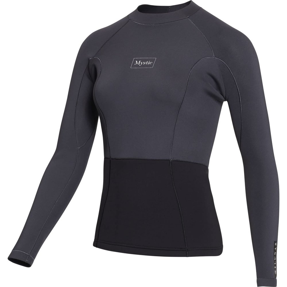 2023 Mystic Womens Lunar 2mm Long Sleeve Neoprene Vest - Dark Grey 230145 L