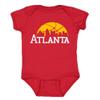 Atlanta Skyline Kid's Bodysuit for Basketball Fans (Red, 6M)