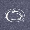 Little King NCAA Knobby Short Sleeve Romper Bodysuit-Big Logo-Penn State-Heathered Navy-0-3 Months view 3