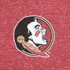Little King NCAA Knobby Short Sleeve Romper Bodysuit-Big Logo-Florida State-Heathered Garnet-18 Months view 3