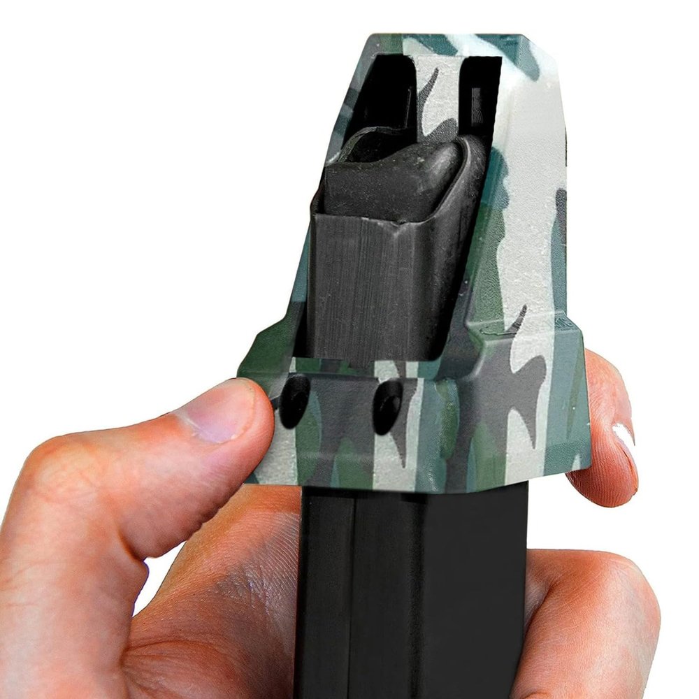 rae industries RAEIND Speedloaders for Sig Sauer P365 9mm | Double Stack Magazine Speed Loader Compatible with 9mm Caliber | (9mm - Sig P365) Green Camouflage