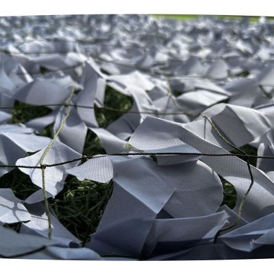 KOOEIN Camouflage Netting Grey,Camo Net,Military Camo Netting for Hunting,Waterproof Oxford Cloth,Outdoor Shade Netting,Lightweight Camouflage Netting,Many Sizes,Grey-1.5x5m(4.9 * 16.4ft)