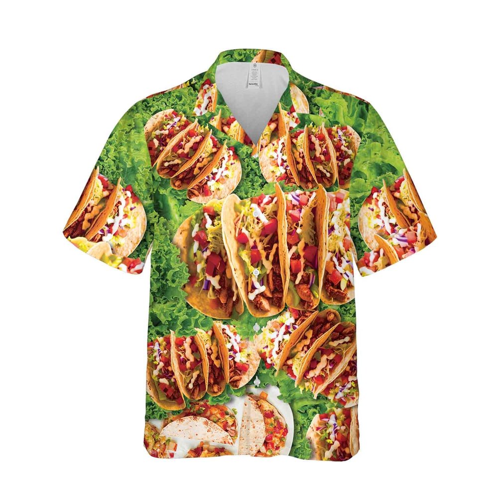 228CLOSET Tacos Hawaiian Shirt for Men - Mexican Cuisine Button Down Shirt Men, Mens Hawaiian Shirt Set 11 Size XL
