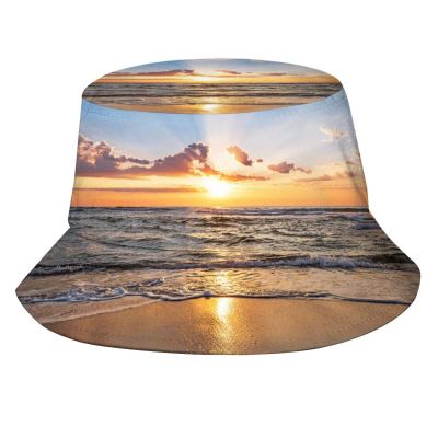 Hawaii Tropical Beach Bucket Hat for Women Men Summer Travel Beach Sun Hat Outdoor Cap Unisex Hawaiian Bucket Hats